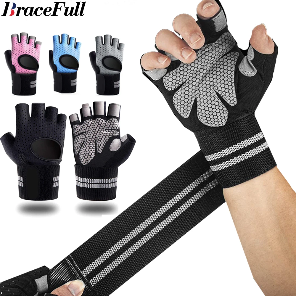 Crossfit Training Gear - 1Pair Half Finger Gym Fitness Gloves