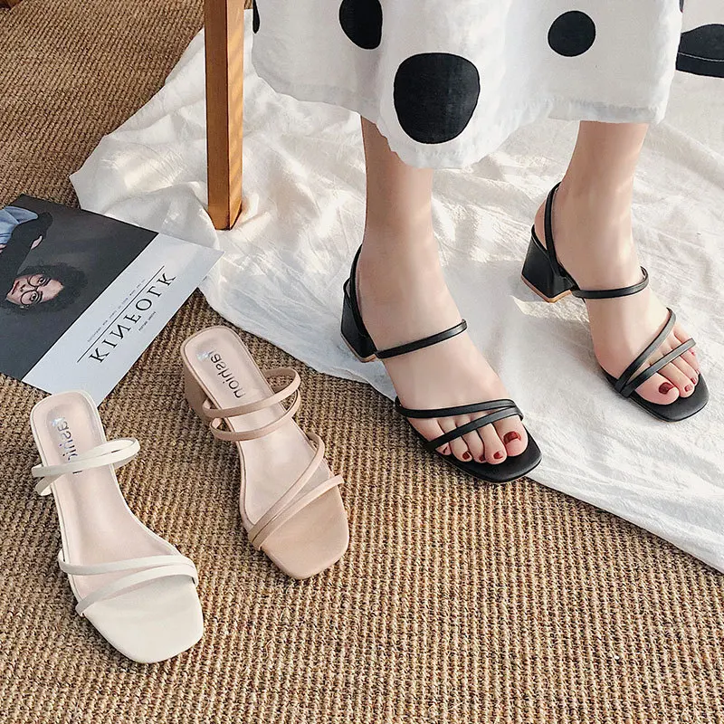 Woman Square Heel Open Toe Ank - Crossfit Ladies 评论和价格