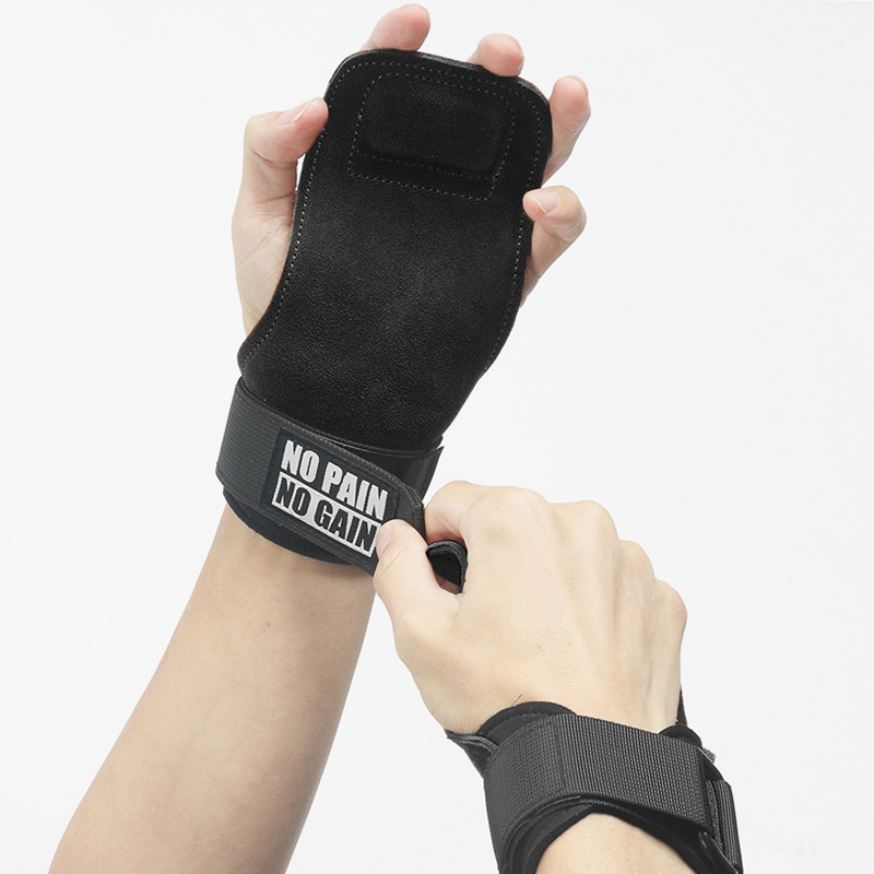 Cowhide Gym Grips Gloves Weigh - Crossfit Training Gear 评论和价格