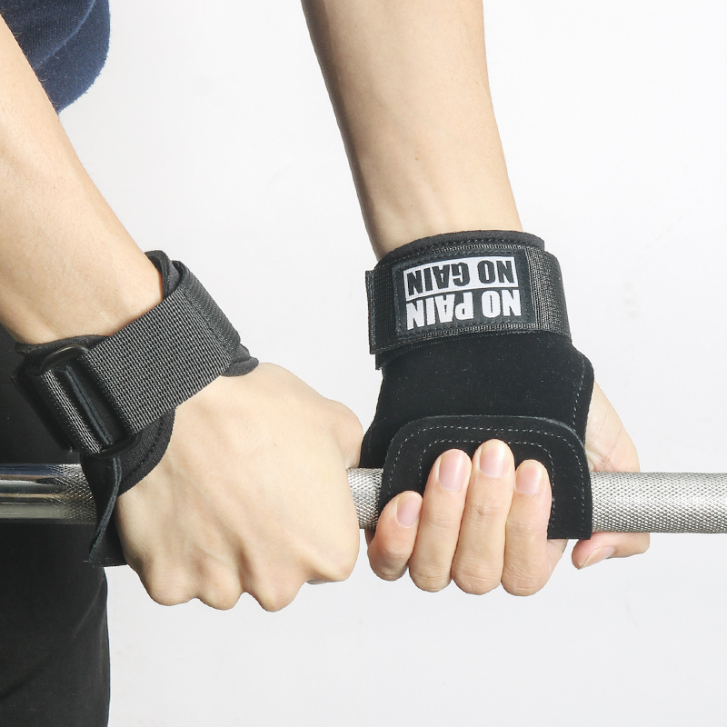 Cowhide Gym Grips Gloves Weigh - Crossfit Training Gear 评论和价格