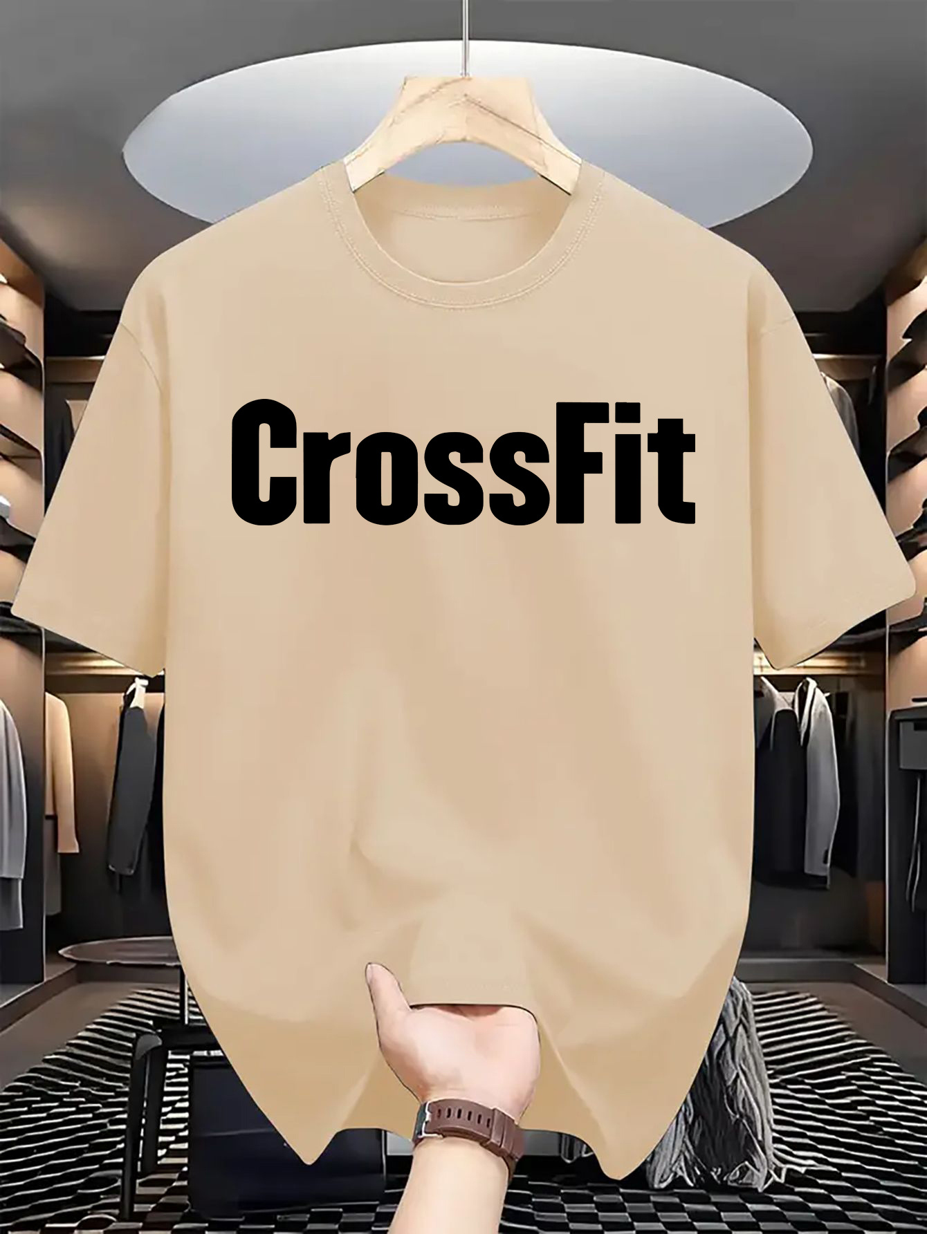 Men's Summer 100% Cotton Casua - Crossfit Mayhem 评论和价格