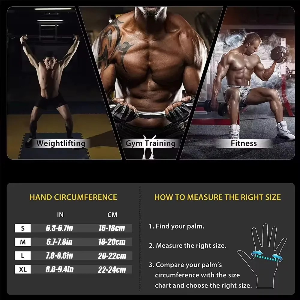 1Pair Half Finger Gym Fitness  - Crossfit Training Gear 评论和价格