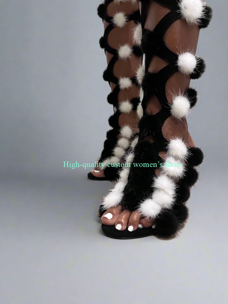 Pointed Toes White Pom-Pom Dec - Crossfit Outfit 评论和价格