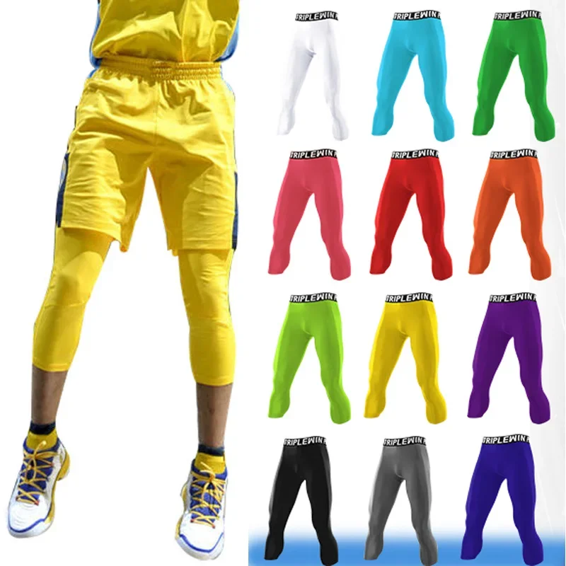 Men GYM Capri Running Tights P - Crossfit Training 评论和价格