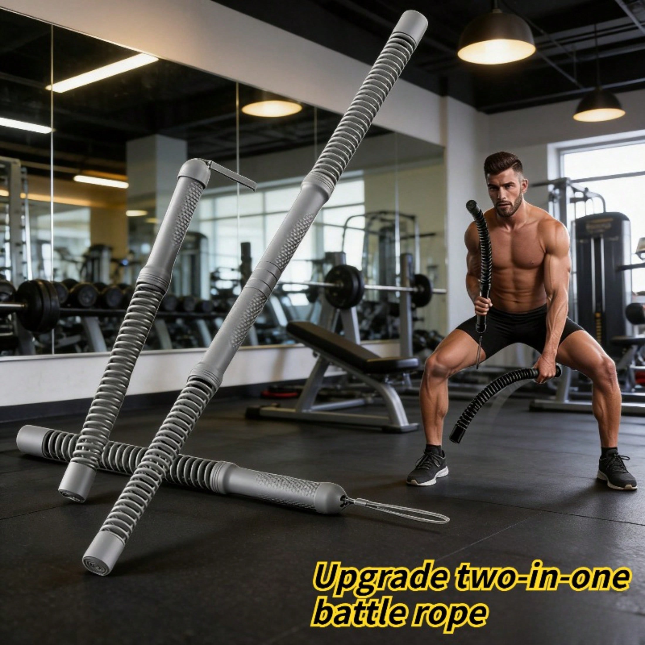 2-in-1 Upgraded Cordless Battl - Crossfit Training 评论和价格