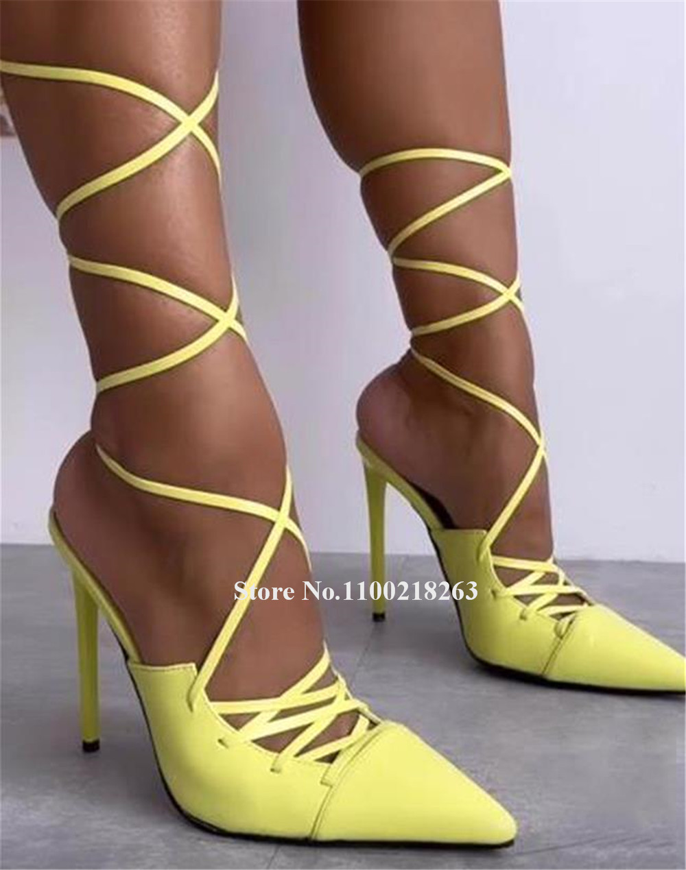 Lace-up Thin Heel Sandals Newe - Crossfit Outfit 评论和价格